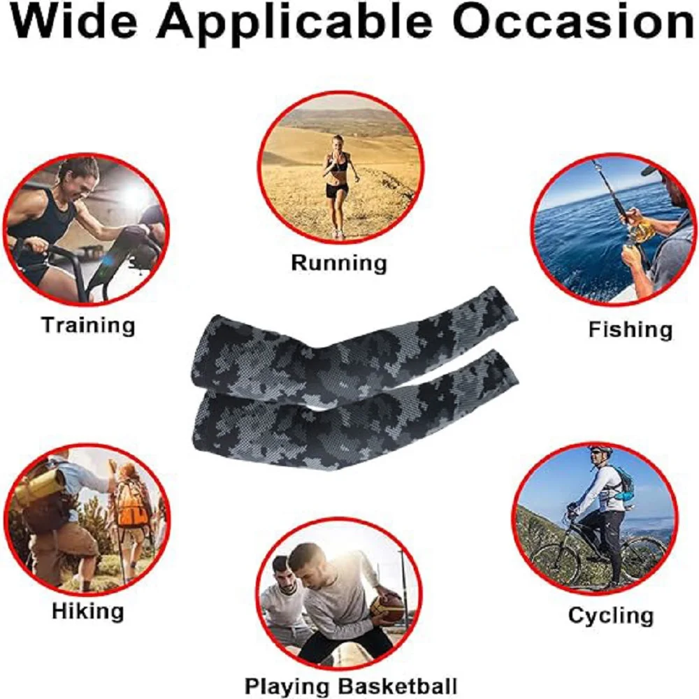 1Pcs Unisex UV Protection Arm Cooling Sleeves Ice Silk Arm Cover Sun Protection Arms Sleeve Compression Arms Sleeve Cycling sun protection sleeves cycling arm covers arm cooling sleeves cut resistant arm sleeves bike arm sleeves arm compression sleeves