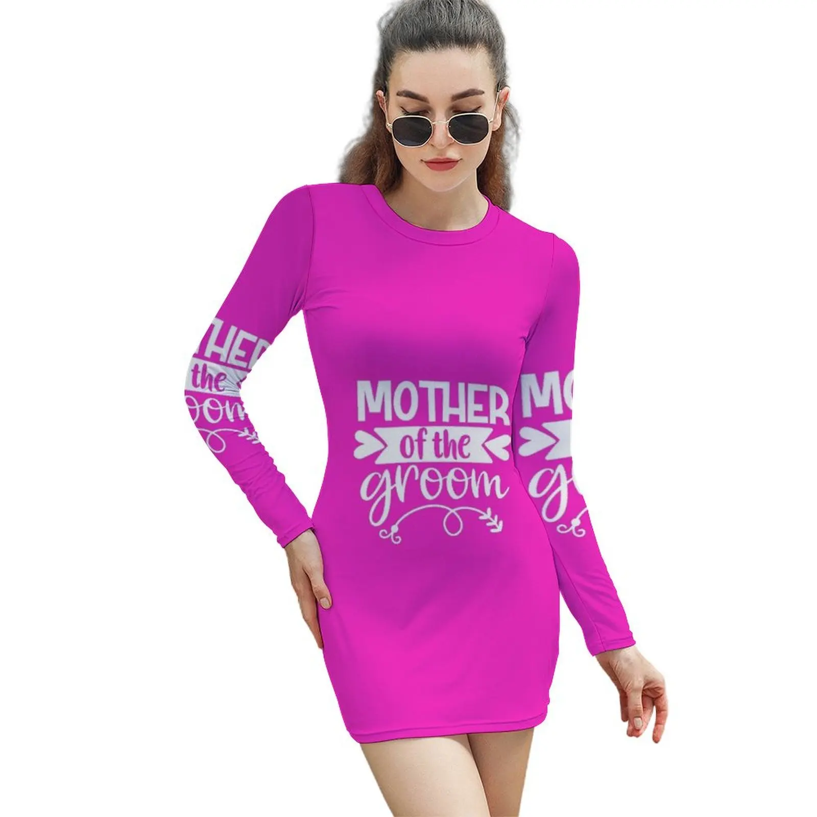 

Mother of the groom Long-Sleeved Sheath Dress sexy short dresses daring summer dresses women 2024