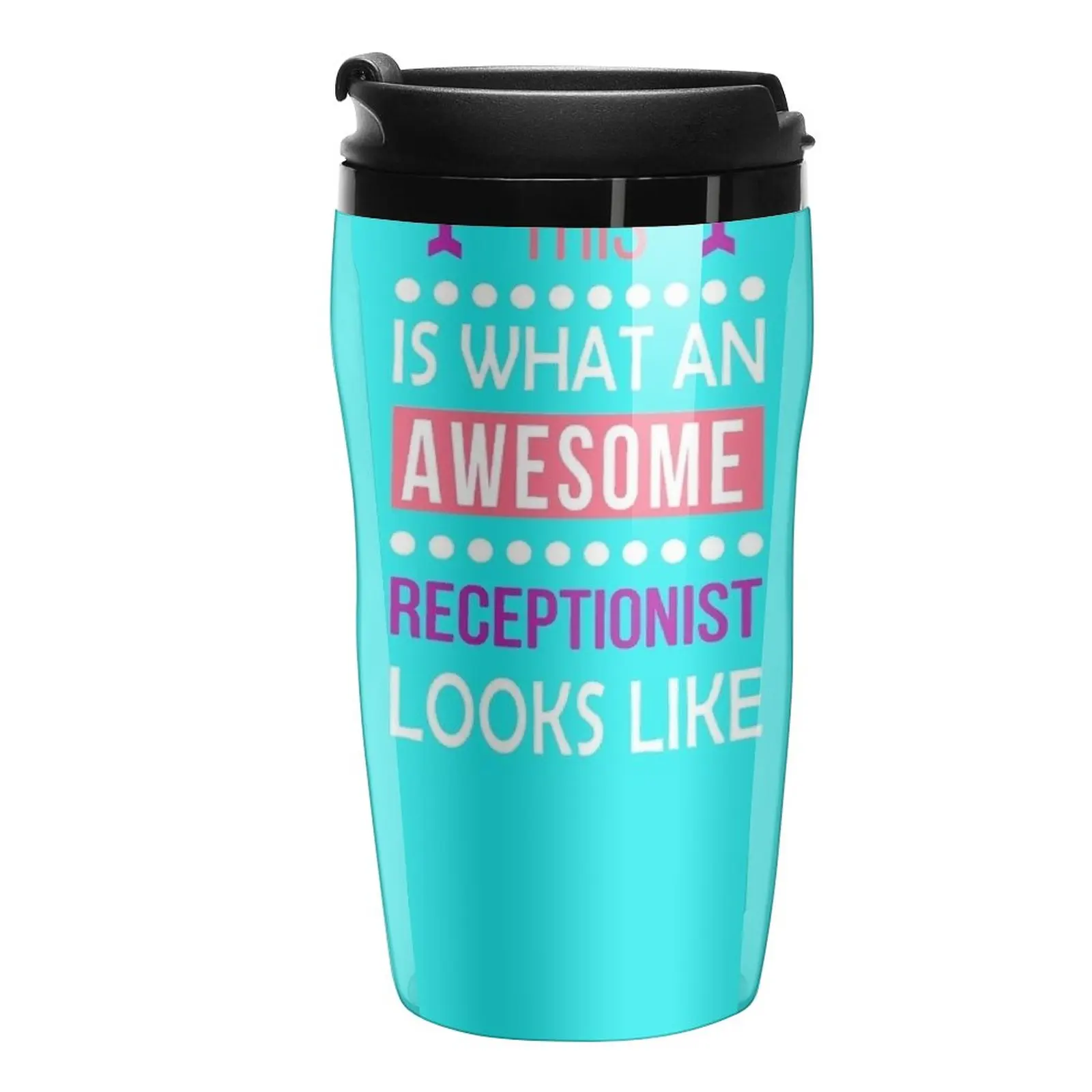 

Receptionist Awesome Looks Funny Birthday ChristmasTravel Coffee Mug Black Coffee Cup Luxury Coffee Cup