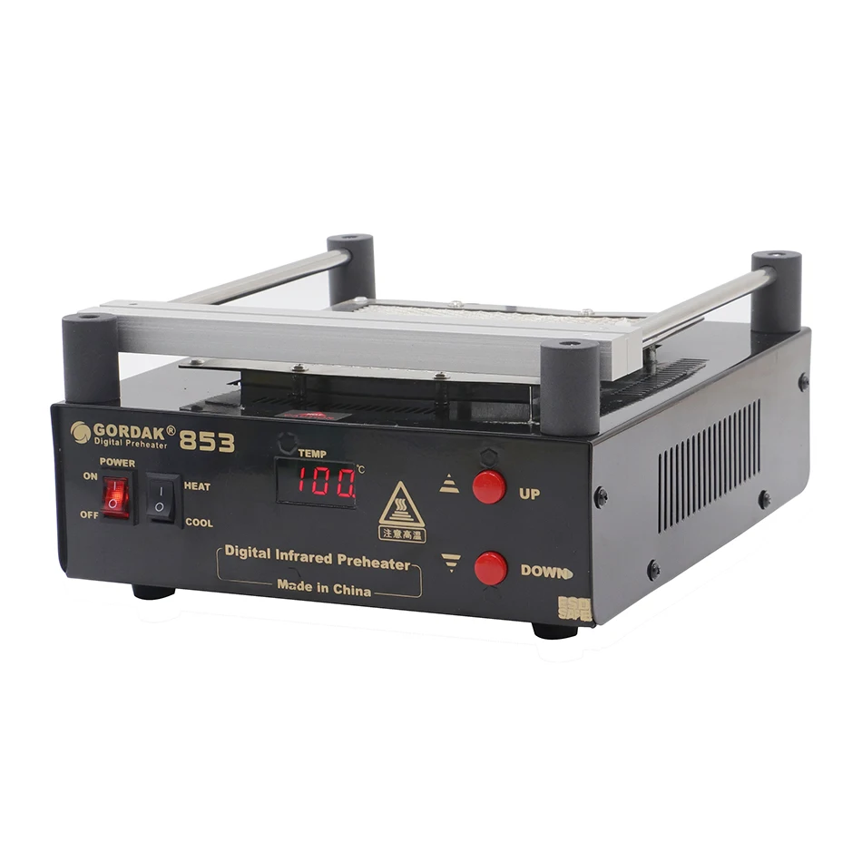 BGA Bottom Heating Temperature Control Rework Station Gordak 853 IR Preheater Station Lead Free Infrared Preheating infrared heater
