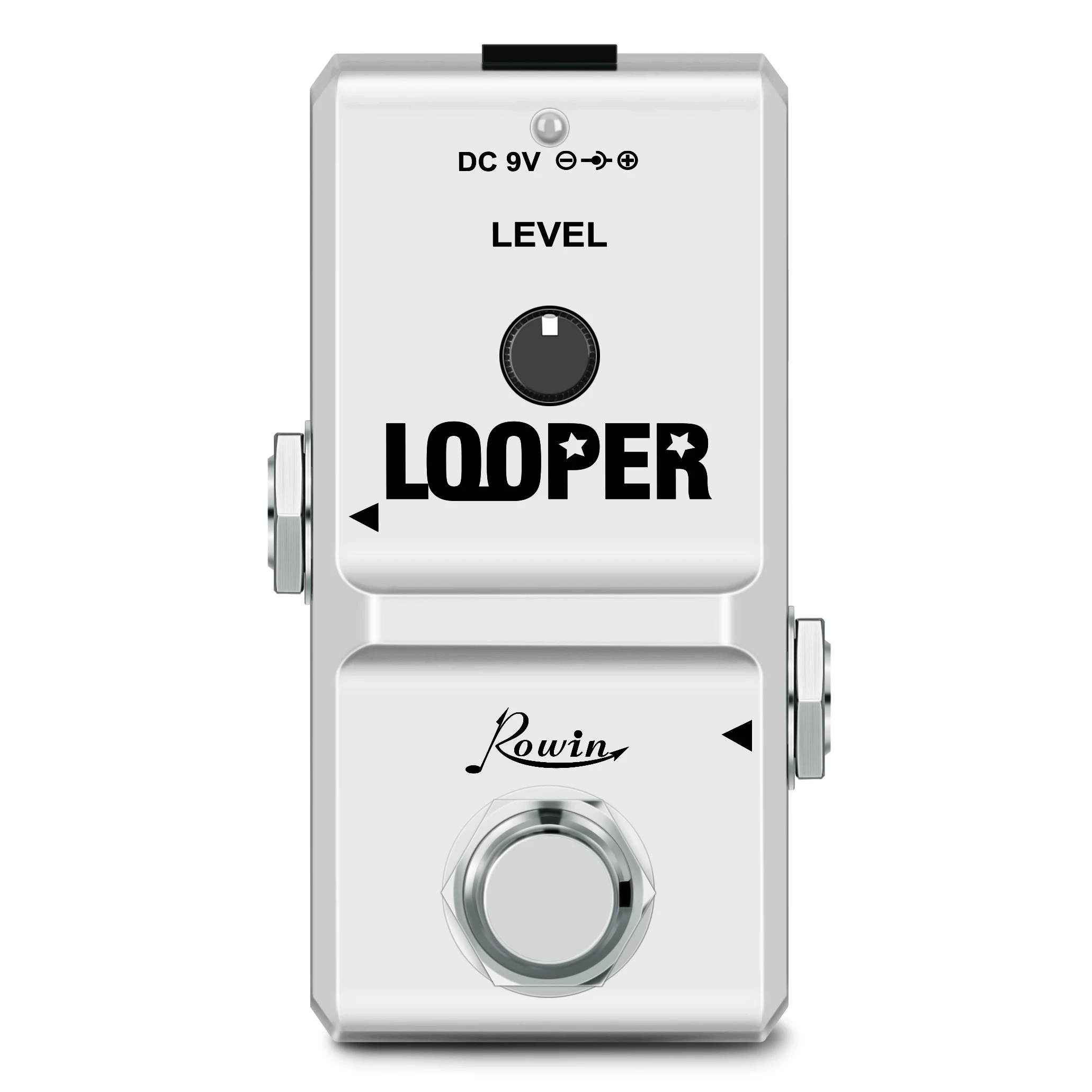 

Rowin LN-332 48K Looper Electric Guitar Effect Loop Pedal 10 Minutes of Looping Unlimited Overdubs USB Port True Bypass In White