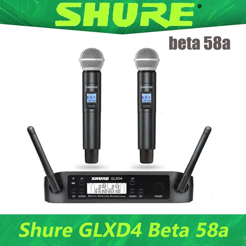 Shure Glxd4 Beta 58a Wireless Microphone Uhf Dynamic Mic Professional