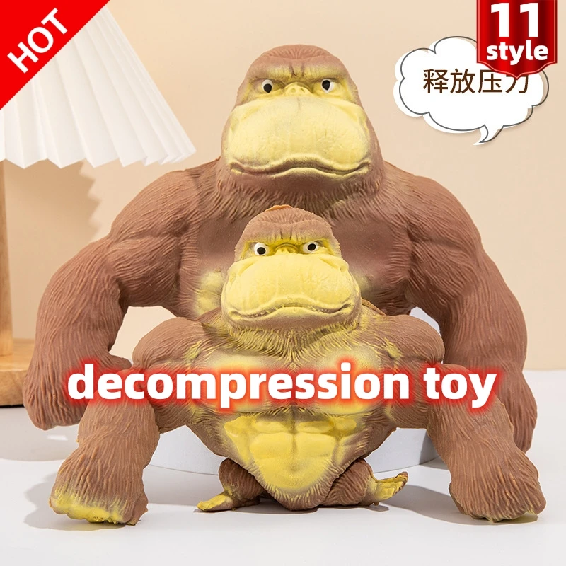 

Gorilla Greenhead Fish Piglet Squeeze Pinch Adult Stress Relief Fidget Creative Decompression festival birthday Kid gift Toy