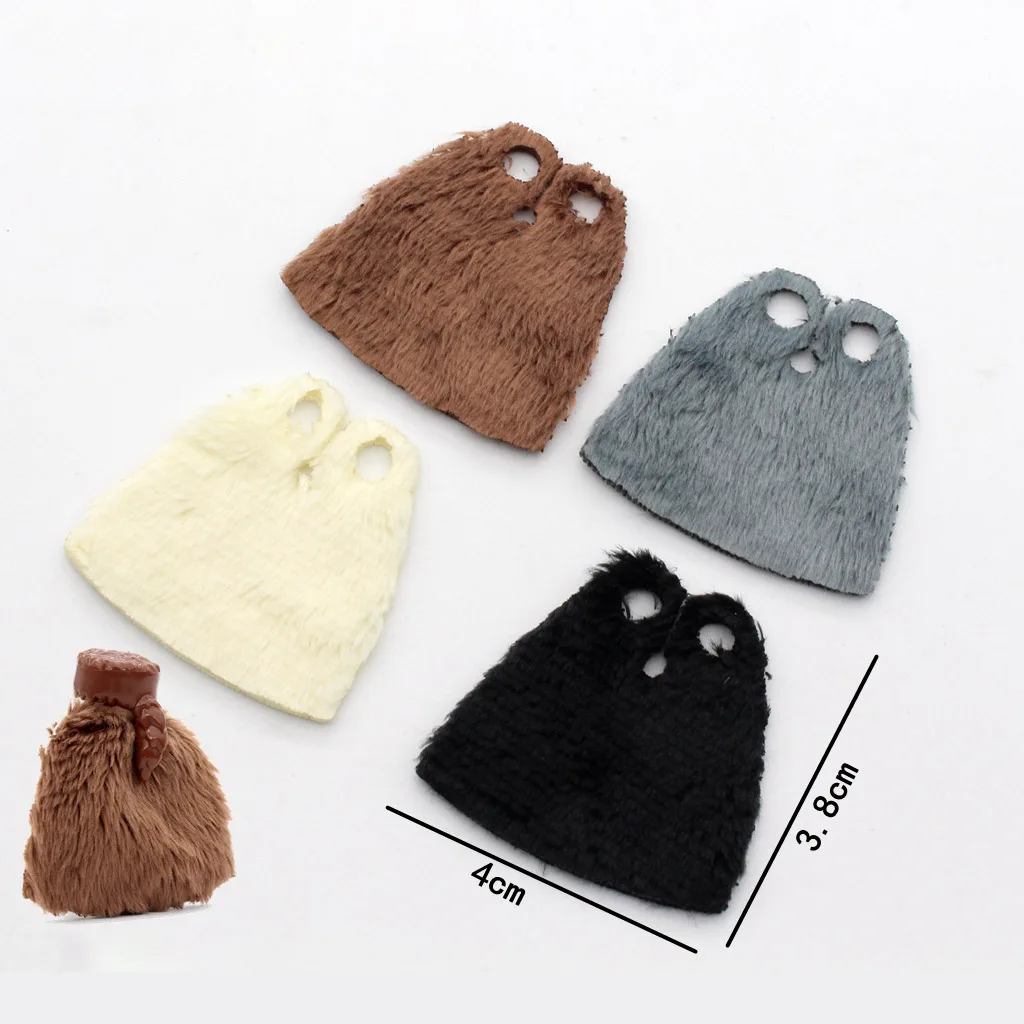MOC Officer Cape Building Blocks Kit Medieval Lion Knights Figures Accessories Shawl Imitation Fur Cloak Bricks Toys Boys Gift 4
