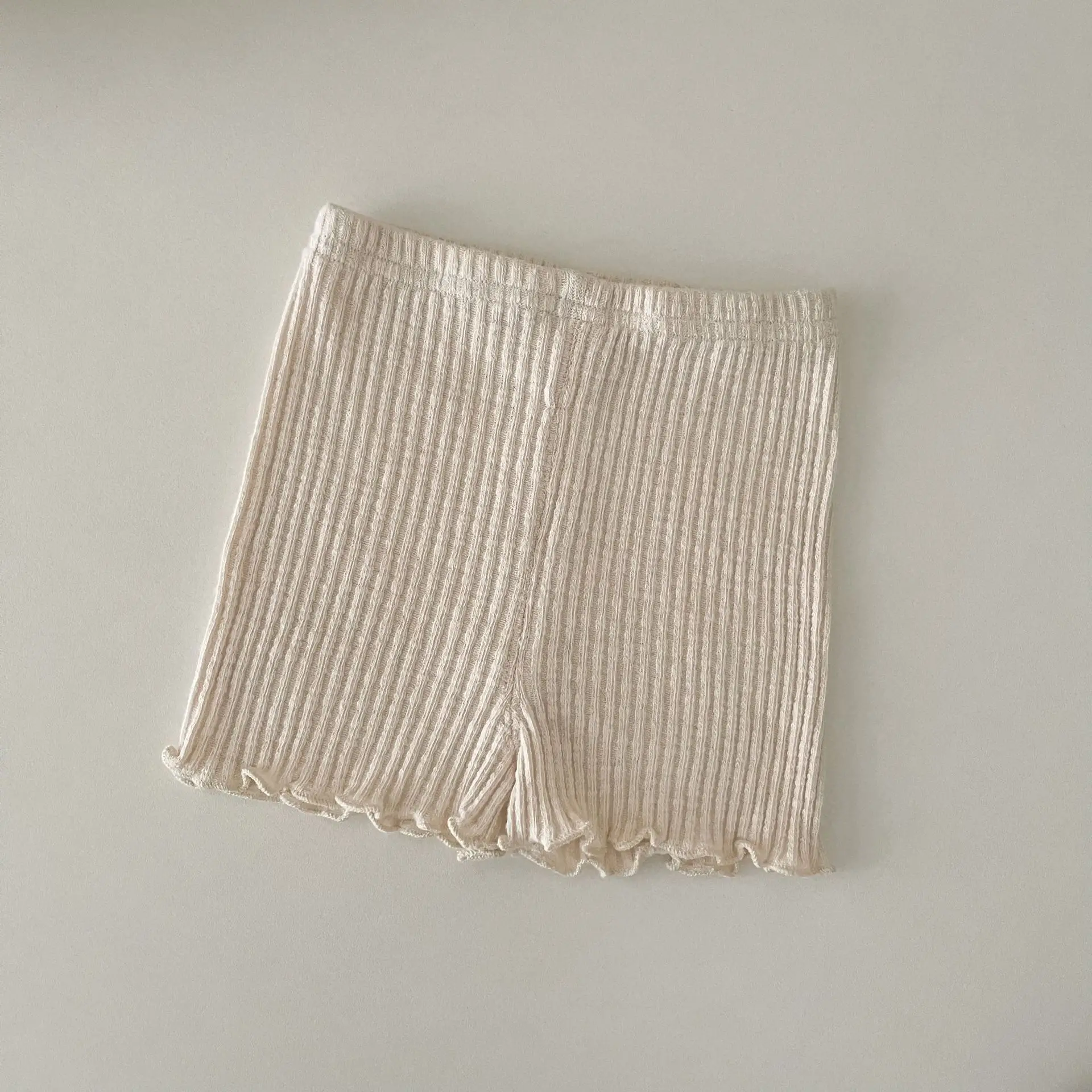 Casual Shorts Summer Newborn Baby Solid Shorts Girl Infant Ribbed Ruffle Short Pants Kids Boys Cotton casual shorts cotton shorts
