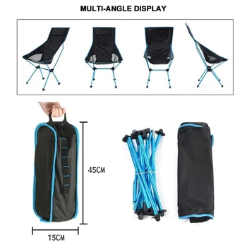 Nuova sedia da trekking per barbecue da pesca pieghevole sedia da campeggio pieghevole per esterni pieghevole portatile per sedia pieghevole da picnic sulla spiaggia