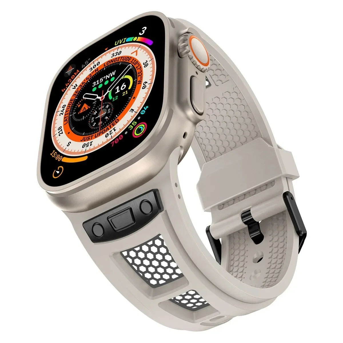 Uhrenarmband für iWatch 42/44/45/49 mm, modisches Metallarmband für die Uhrenserie Ultra2 Se 9/8/7/6/5/4/3/2/1_voghion.com