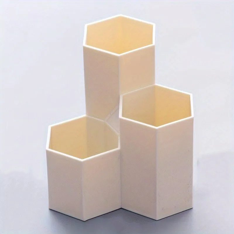 Organizzatore per cassettiera da scrivania da 1 pezzo, organizer per penne da scrivania, portapenne, portapenne a 4 scomparti, tazza trasparente per organizer per matite - immagine 5