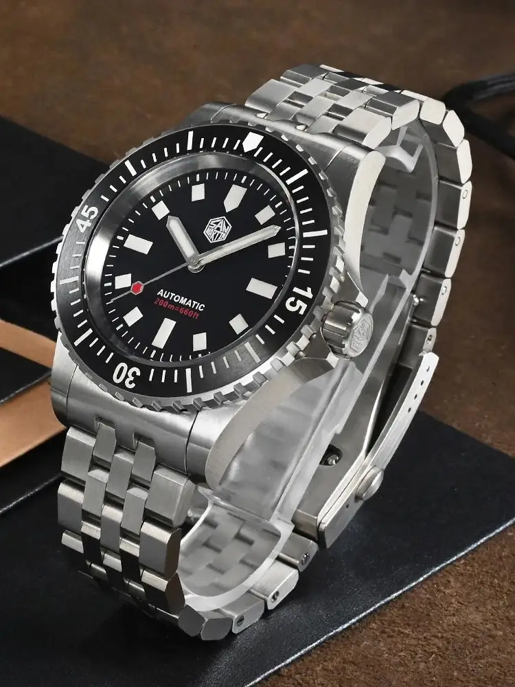 San Martin Original Diver Watch For Men Miyota 8215 Automatic Mechanical Wristwatch Stainless Steel 20Bar Sapphire Swim SN0012