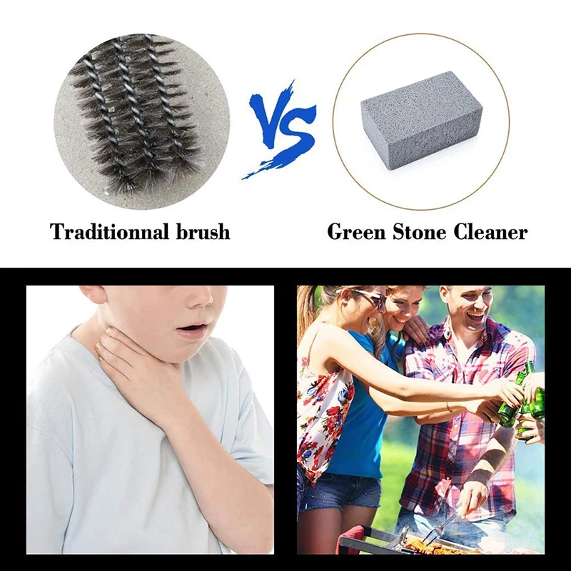 Description Picture 6 of itemBBQ Grill Cleaning Brick Block Pumice Oil Stain Barbecue Rack Stone Natural Cleaner BBQ Outdoor Kitchen Tools mangal 2024 New