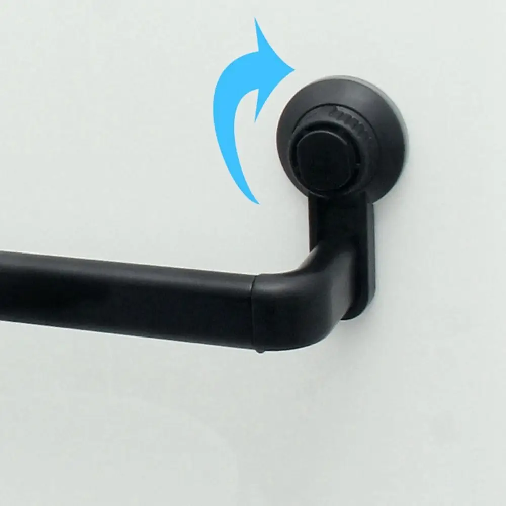 Aluminum Alloy Vacuum Suction Cup Towel Rack Wall Mounted Non-punching Suction Cup Towel Rack Seamless Adjustable Holders