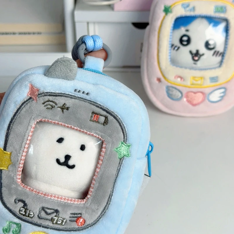 For 10cm Cartoon Plush Doll Display Bag Dustproof Storage Bag For 10cm Cotton Doll Phone Shape Halterneck Bag Doll Accessories