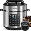 Carori 9-in-1 Electric Pressure Cooker 6 Qt,Programmable Multi-Function Cooker with Safer Vent,Olla de Presion,Rice Cooker,1000W 1