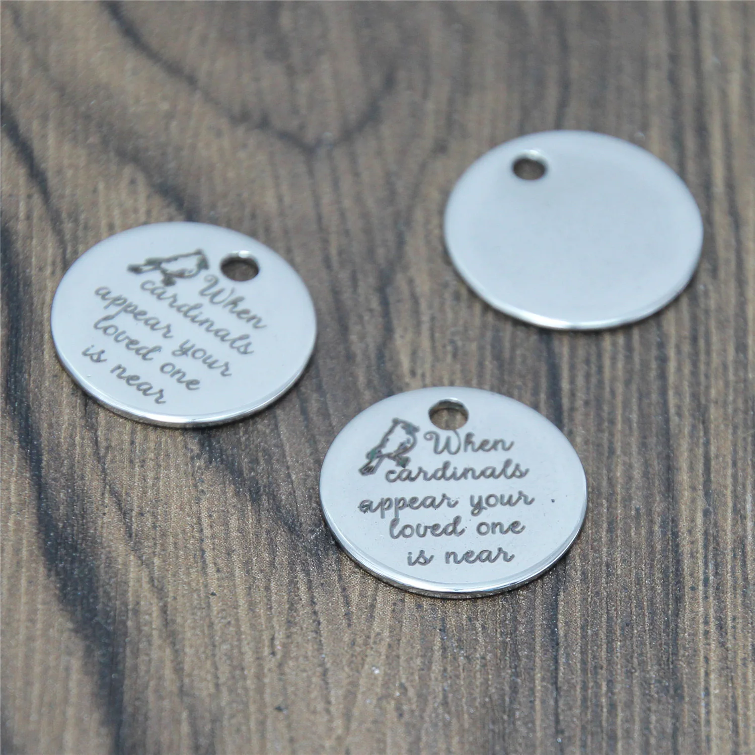 10 шт./лот кардинал памятный Шарм когда кардиналы появляются ваш любимый человек