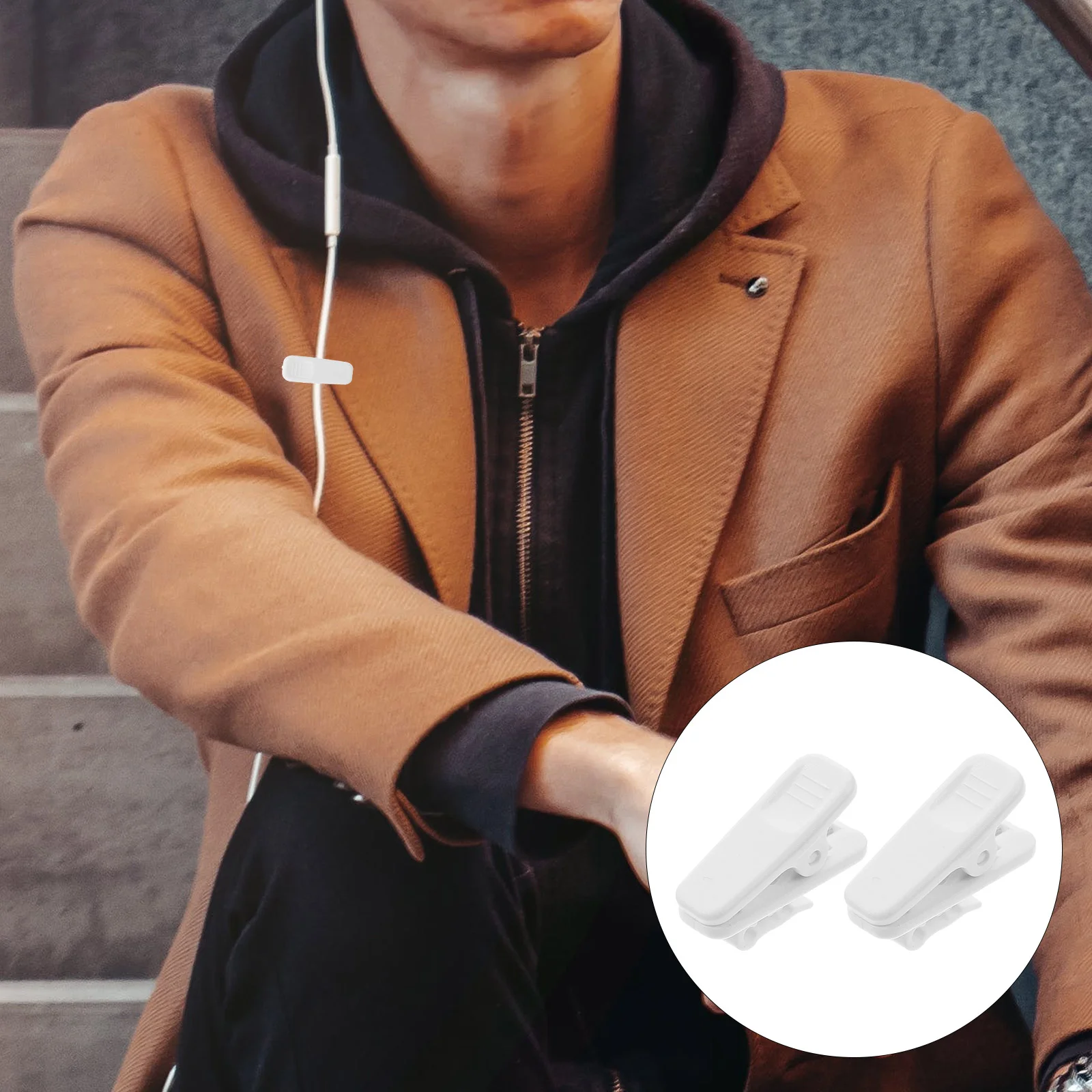 

10 Pcs Cable Clips Universal for Headphones Cubicle Wall Accessories Wire Earphone Headset Audio Cord White Office