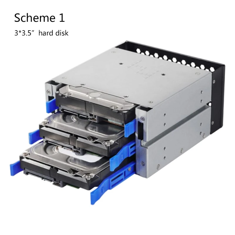 3.5 To 5.25 Three-Disc Hard Drive Cages 2 Chassis Drives In The Chassis Hard Drive Box Computer Storage Expansion