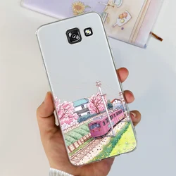 Cute Painted Soft Silicone Phone Case - Colorful Design Protective Back Cover for Galaxy A5 2017 (653)
