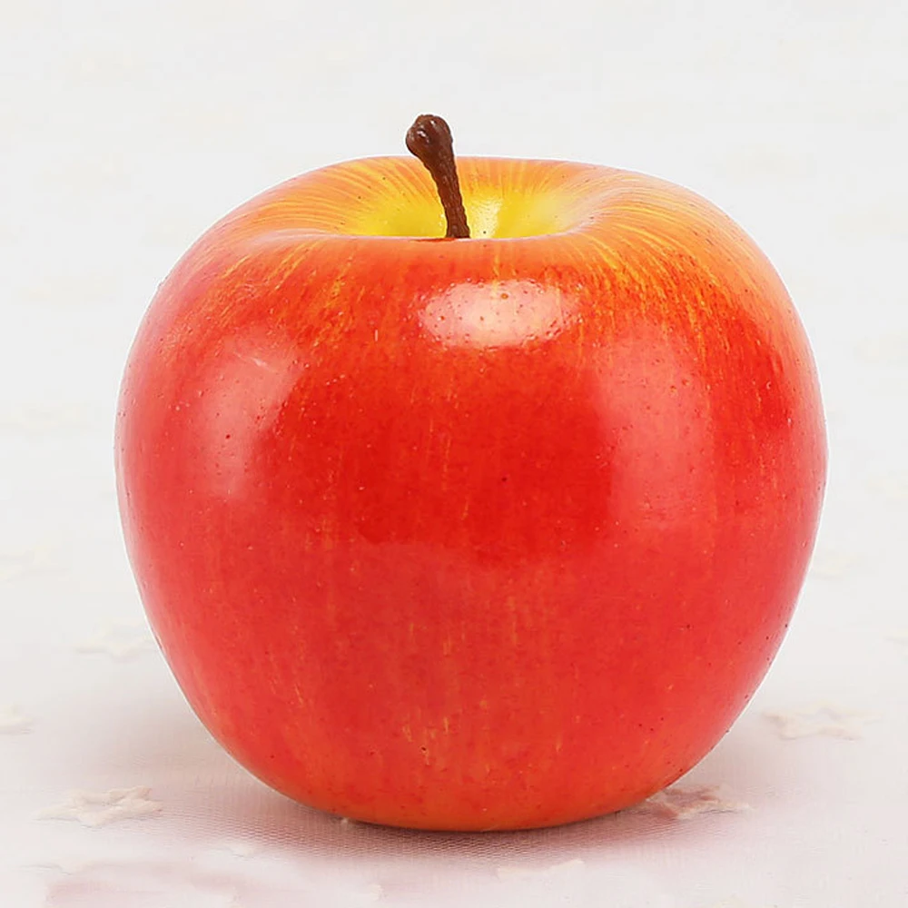 

8pcs 8cm size Plastic Fake simulated artificial red apple Fruit model