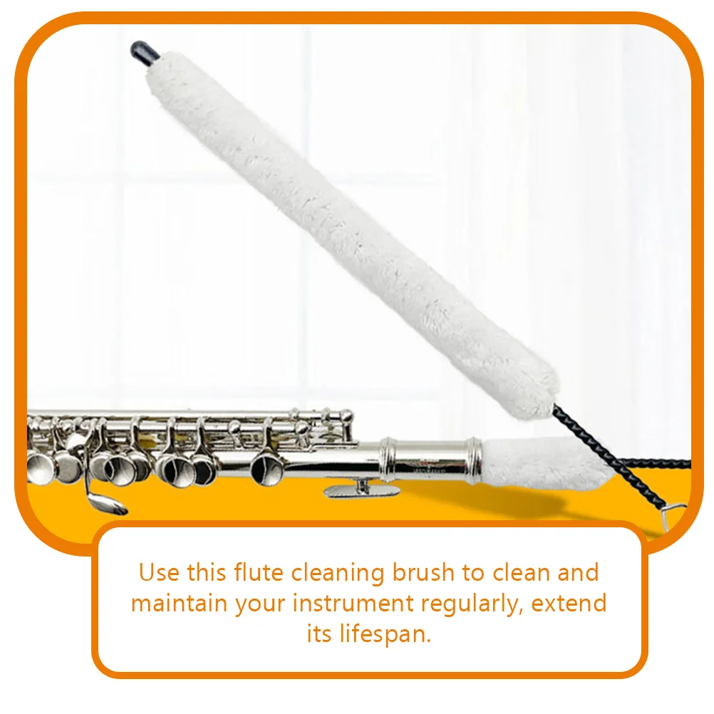 Piccolo Cleaning Brush Flute Maintenance Saliva Washable Equipment for Cotton Thread Tools