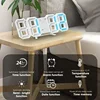 3D LED Digital Alarm Clock Wall Clock Times Date Temperature Suitable for Home Kitchen Clock Decoration Clocks Decor Garden 3