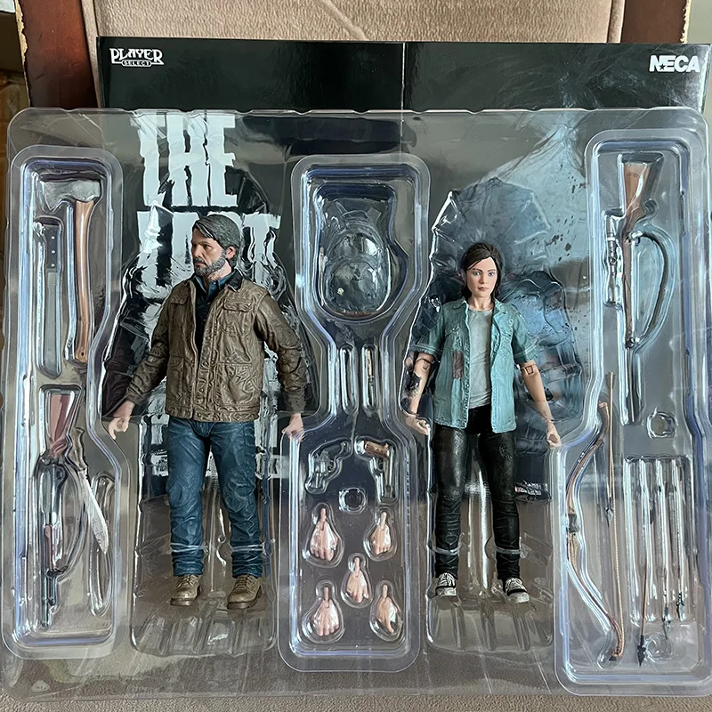 Neca o último de nós parte 2 joel ellie com arco figura de ação