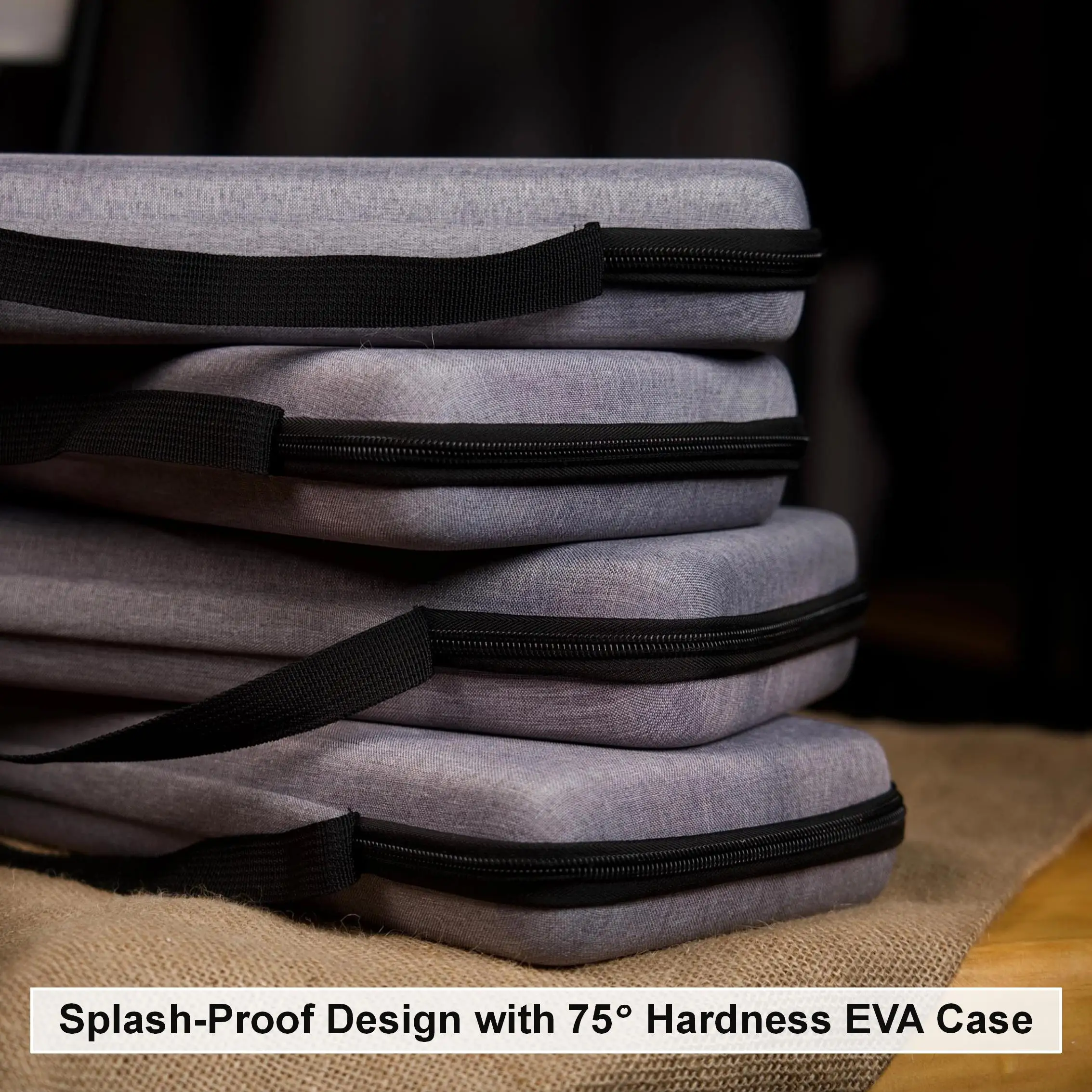 EVA Hard Case Dustproof Water-Resistant Mechanical Keyboard Storage Pouch