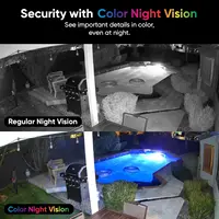 Wyze Cam v4, caméra de sécurité domestique intelligente Wi-Fi 2K HD, utilisation intérieure/extérieure, moniteur pour animaux de compagnie/bébé, projecteur/sirène activé par le mouvement, 3