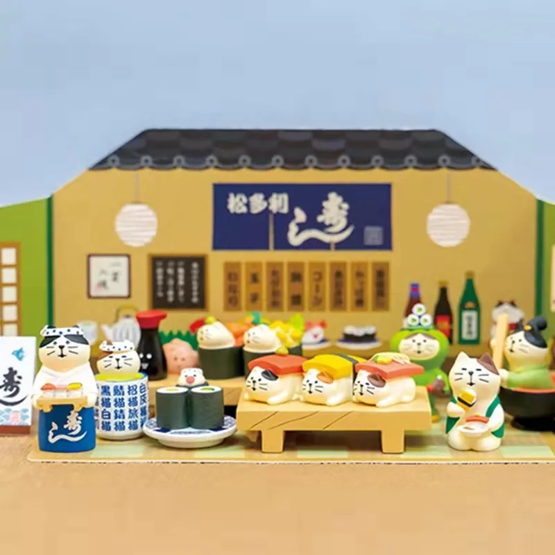 Japan Decole Sushi Bar Japan Miniature Figurines Resin Craft Toys