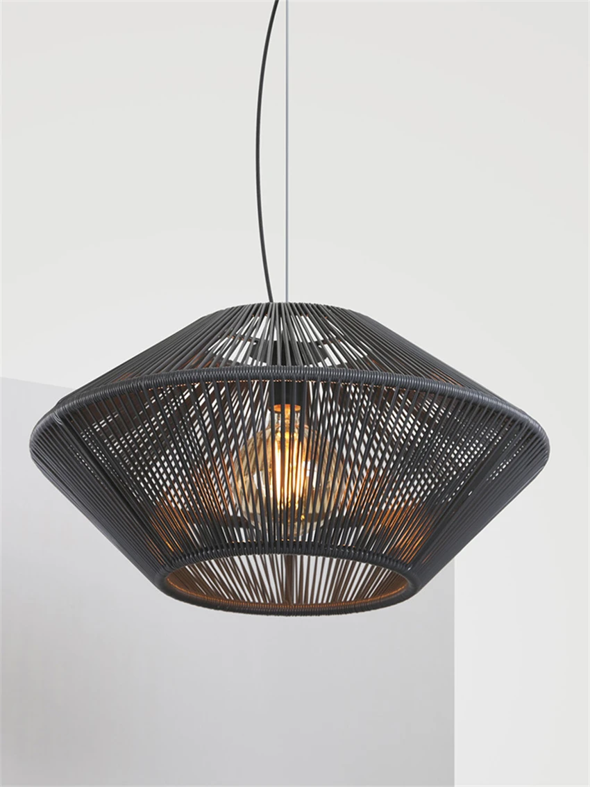 Фонарь подвесные светильники школьные японские лампы из ротанга для столовой