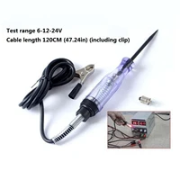 6V 12V 24V DC Car Voltage Circuit Wire Tester Long Probe Pen Detector Automobile Repair Tools Portable Auto Cable Tracker 2