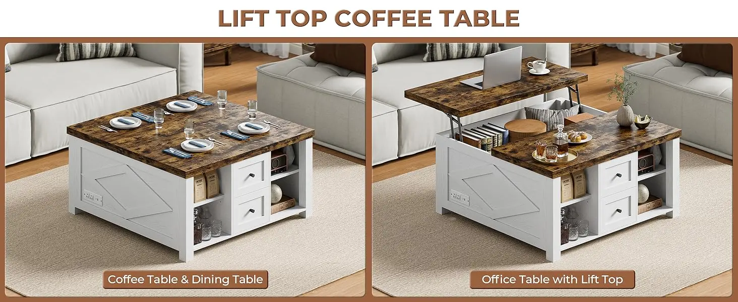coffee table with storage