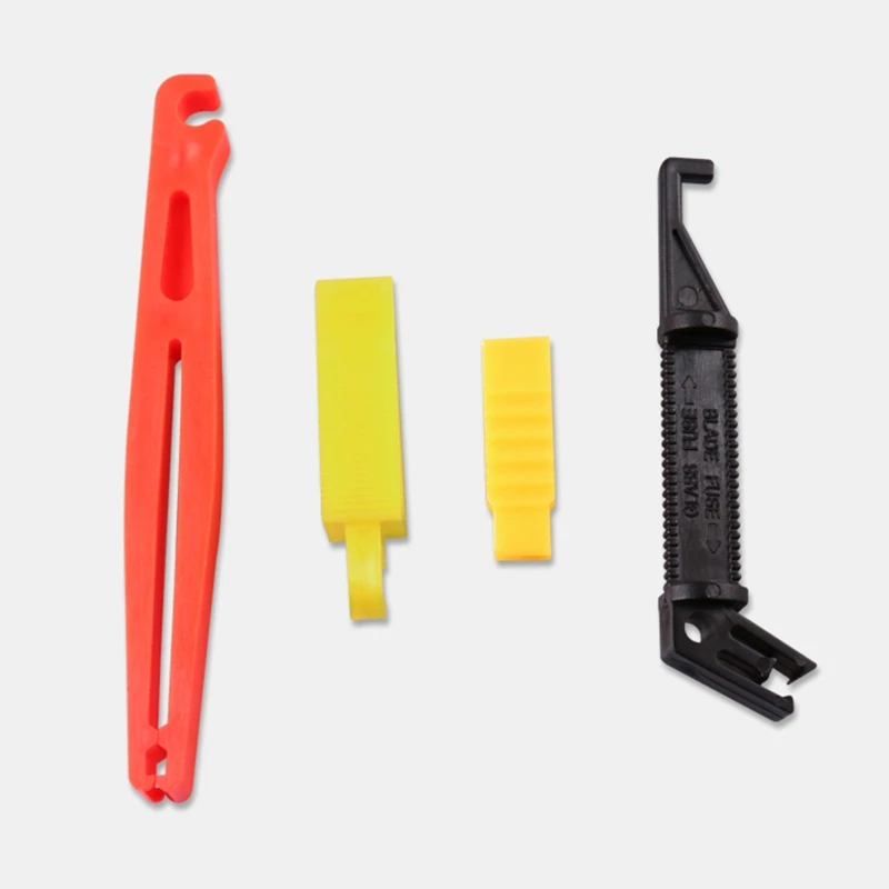 4 Pieces Car Fuse Fetch Clips Fuse Removal Tools Automotive Fuses Replacement SUV Mini Plastic Pullers Set