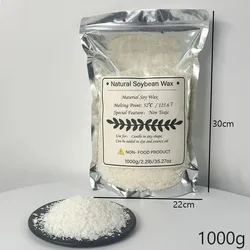 Pure Soy Wax for Aromatherapy and DIY Candle Crafts - 500g/1kg (1000G)