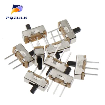 20PCS สลับสวิทช์ SS12D00 DIP สไลด์ 3Pins SS12D00G3 Power Switch Hand Shank 3 มม. 1
