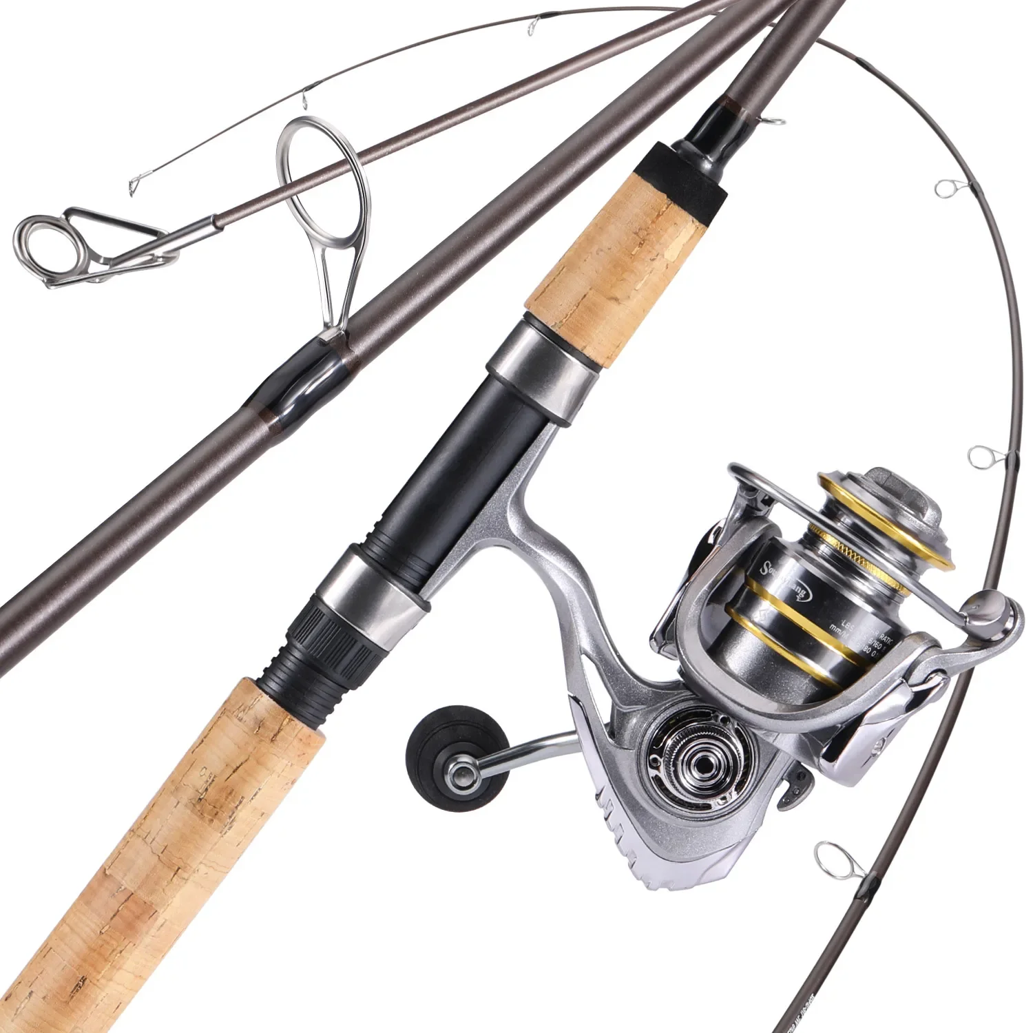 SpinningFishingRodSet21mCorkHandleCarbonFibreFishingRodand