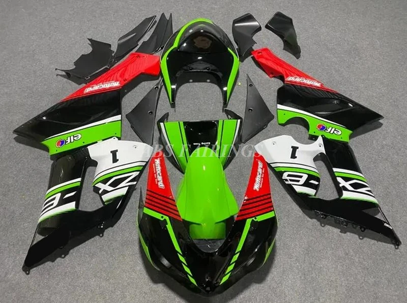 

Комплект обтекателей из АБС-пластика, 4 подарка, подходит для KAWASAKI ZX-6R ZX6R 636 2005 2006 05 06, кузов красного и зеленого цвета