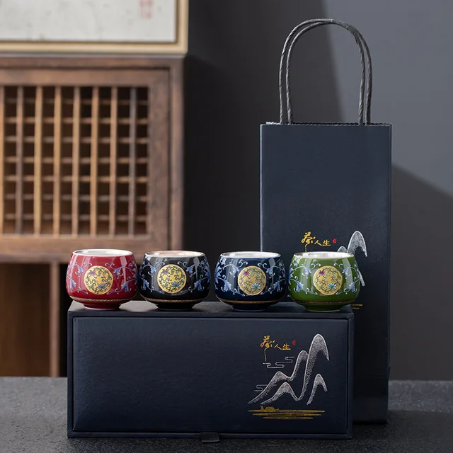 4pcs tea set box