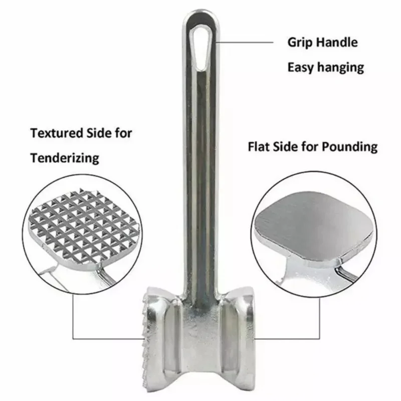 Household aluminum alloy meat hammer steak hammer loose beef tenderizer kitchen accessory meat tenderizer,meat hammer