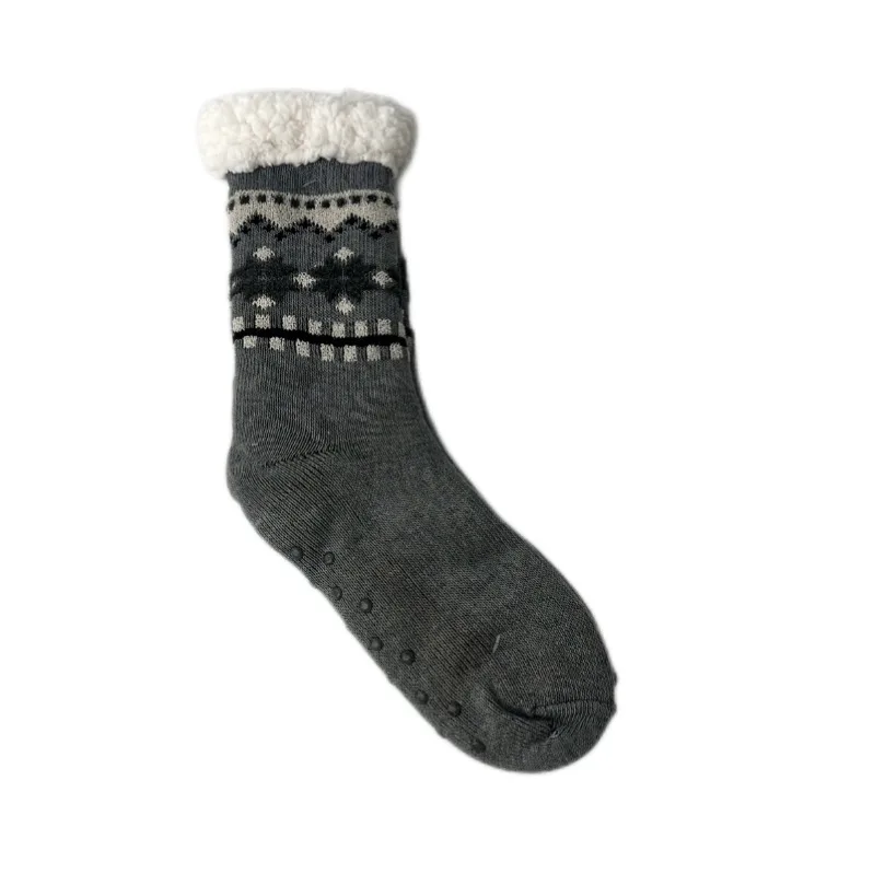 MensFluffySocksThermalWinterShortPlusVelvetHomeSoftNonSlip