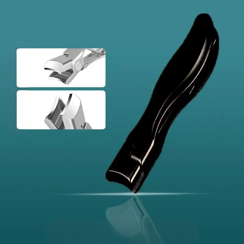 Nail Clipper Single Large Opening Anti Splash Foot Trimmer Tools Powder Steel Nail Clipper Set Household
