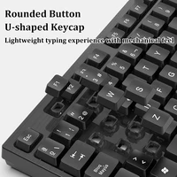 Clavier filaire USB 104 touches clavier Standard clavier de jeu pour ordinateur portable clavier à membrane clavier ergonomique pour PC Windows Mac OS 5