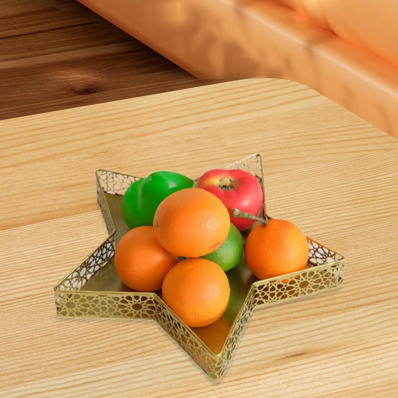 Fruit Snack Display Tray Elegant Wedding Nuts Plate Ramadan Decorative Tray