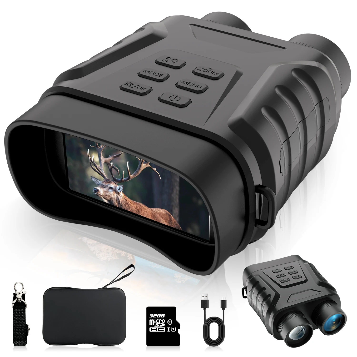 Binocular de visión nocturna infrarroja 4K UHD binoculares digitales profesionales para caza Camping 2 Binocular de visión nocturna infrarroja Binocular de visión nocturna infrarroja 4K UHD binoculares digitales profesionales para caza Camping - Imagen 2