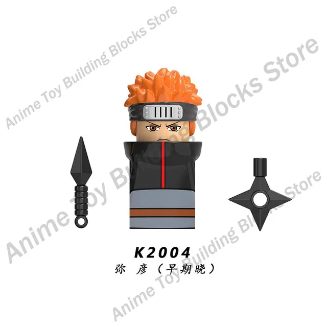 WM6109 Naruto building blocks Bricks assembly Kakashi Sasuke Uchiha Madara Anime Mini Action Figures Heads Toys kids Gifts K2004