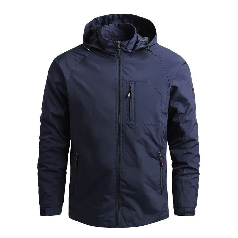 2023 Autumn and Winter New Quick Drying Jacket Men's Loose Relaxed Coat Military Outdoor Camping Work Coat Bomber Jacket Men