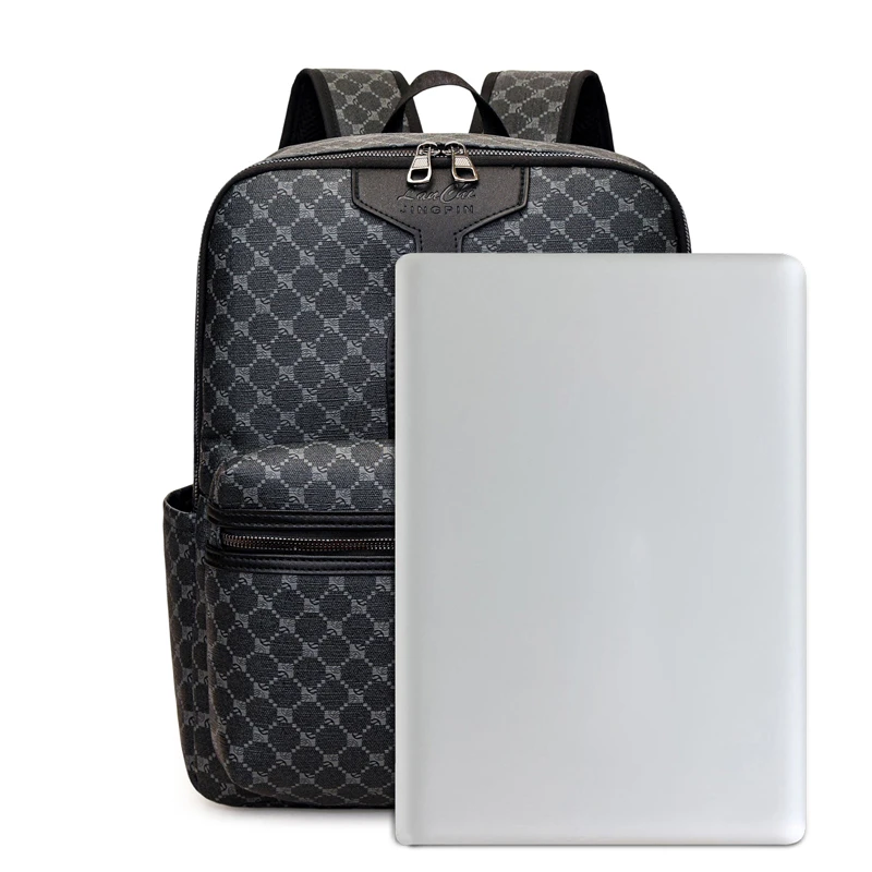 Zaino da Uomo alla Moda, Grande Capacità, Impermeabile, per Viaggi, Alta Qualità, Borsa per Computer, Versatile, per Studenti e Scuola - immagine 3