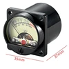 VU Level Meter TR-35 500 VU Meter Panel Mechanical Pointer Type Audio Level Meter White LED 2.8-3.8V 20MA 4