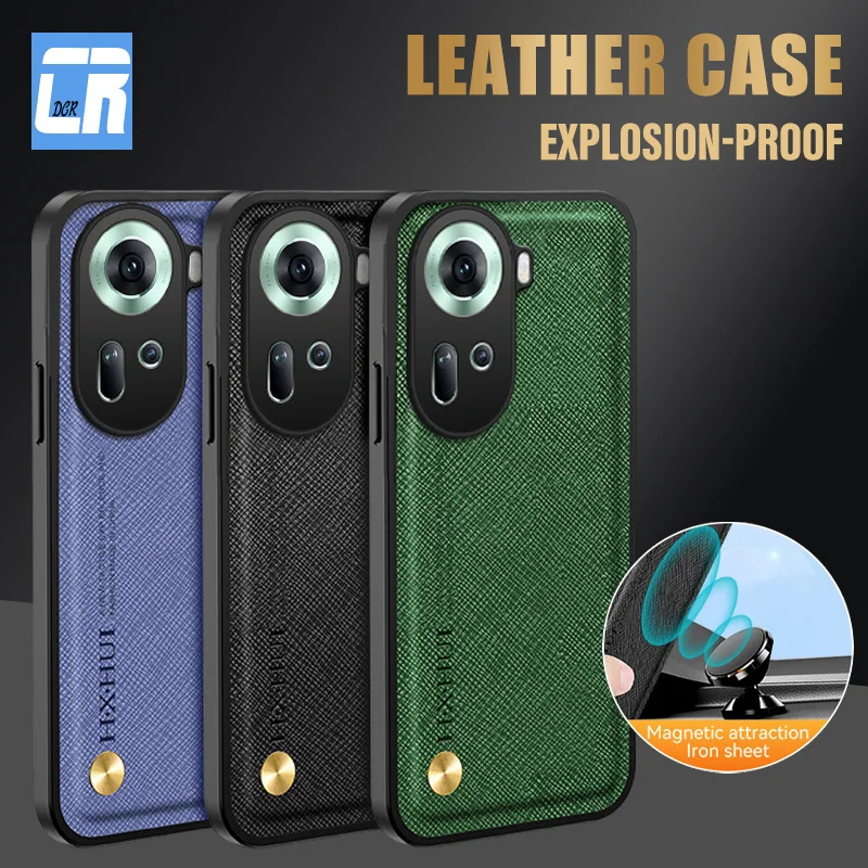 

Case For Oppo Reno 11 10 9 8 Pro Plus A96 A76 A36 A97 A57 A17 A98 A78 A58 A38 A18 Shockproof Silicone Magnetic Cover Accessory