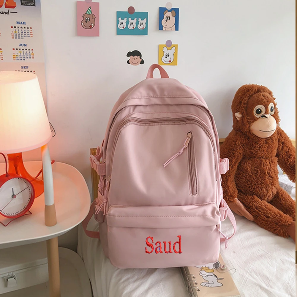 

Personalized Embroidery Korean Version Leisure Outdoor Travel Backpack For College And High School Students Backpack Strap Name