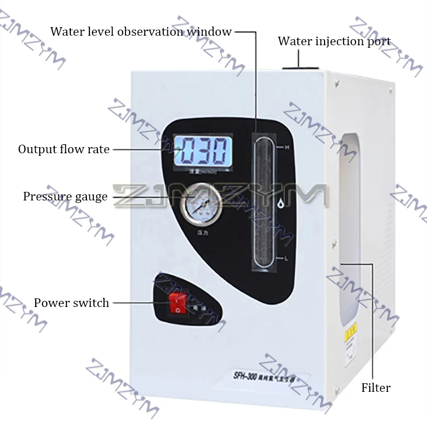 110/220V High-purity Hydrogen Generator Laboratory Hydrogen Production Water Ionizer Machine Gaschromatograph 300/500ml/min